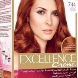 لوريال باريس صبغة الشعر الرائعة إكسيلانس كريم - 7.44 أحمر فلفل