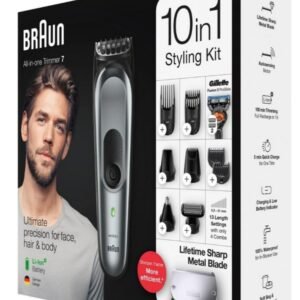 BRAUN NO. MGK 7221 BLK MTGREY ماكينة رجالى