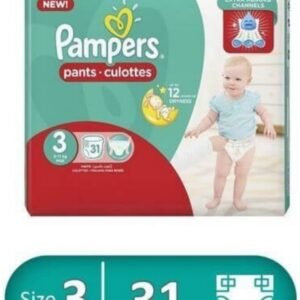 pampers pants -culottes - size 3 - 31 diapers