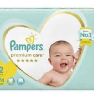 Premium Care Diapers Size 2, 3-8 Kg, 74 diapers-Pampers