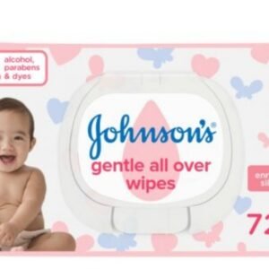 Johnson's Gentle All Over Baby Wipes, 72 Wipes -