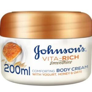 Johnson's Vita-Rich Smoothies Comforting Body Cream with Yogurt, Honey and Oats - 200 ml