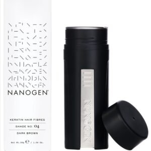 Keratin Hair Fibres, Dark Brown, 30 gm | Nanogen