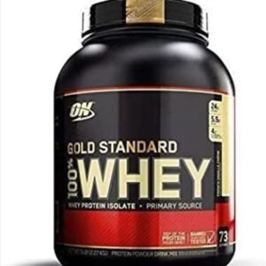 Whey Protein Supplement, Gold Standard Vanilla (2.27kg) _optium nutration