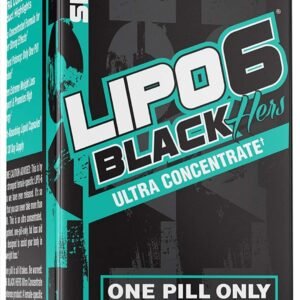 Lipo-6 Black Hers Ultra Concentrate | Weight Loss Pills for Women | Fat Burner, Appetite Suppressant, Metabolism Booster for Weight Loss + Hair, Skin, & Nails Support | 60 Diet Pills