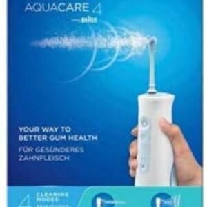 Aquacare 4 Water Flosser Cordless Irrigator - Oxyjet Technology - 4 Cleaning Modes-Oral-B