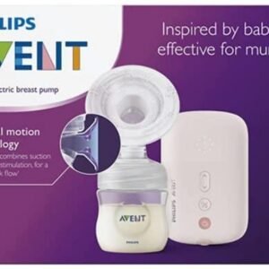 Electric Breast Pump SCF395/11 Single Pump, Flexible Silicone Cushion, Natural Bottle, Quiet Motor, Pink-Philips Avent