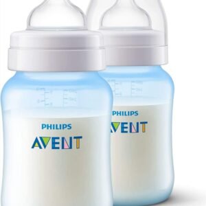 Anti-Colic Baby Bottle, 2 Bottles, 260 ml - Blue-Philips Avent SCF815/62