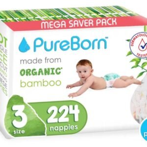 Size 3 Master Pack 5.5-8kg Nappy 112's x 2 Bundle - Assorted -Pureborn