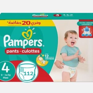Pants Diapers, Size 4, 9-14 Kg, 112 Diapers, Promo Box-Pampers