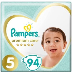 Premium Care Diapers, Size 5, Junior, 11-25 Kg - 94 Diapers-Pampers