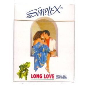 Simplex Natural Male Latex Condoms Super Thin Long Love 3Pcs
