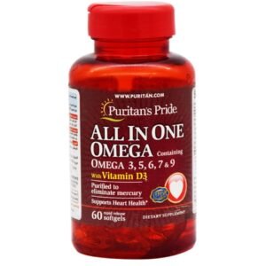 All in one omega 3,5,6 7,9 and vitamin d3 60 tab