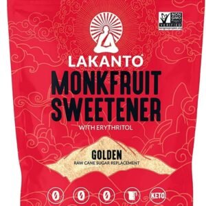 Lakanto, Monkfruit Sweetener with Erythritol, Golden, 28.22 oz (800 g)