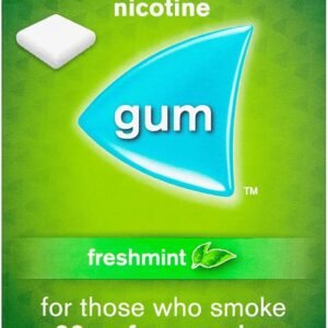 Nicorette Fresh Mint Chewing Gum, 2 mg, 105 Pieces (Stop Smoking Aid)