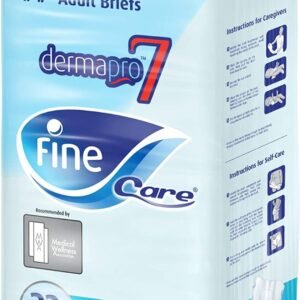 Fine Care Adult Diapers, Incontinence Unisex Briefs, Medium Waist, 75-110 cm - 22 Briefs Count