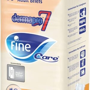 Fine Care Adult Diaper, Incontinence Unisex Briefs, Small, Waist (51-75 cm), 18 Brief Count