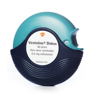 VENTOLIN DISKUS 200 MCG 60 DOSES INHALER