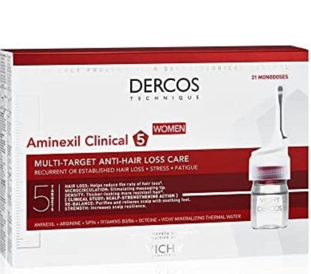 Dercos - Aminexil Clinical 5 Women 21 Single Doses x 6ml .
