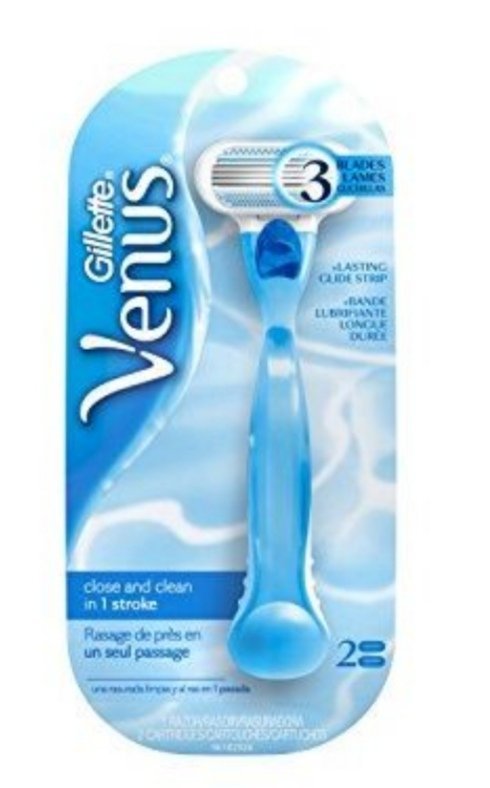 Gillette Venus Blue ماكينة حلاقة للنساء - 2 شفرة