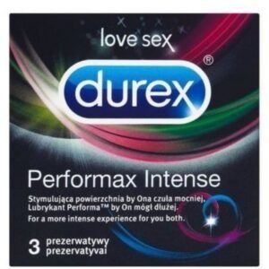 Performax Intense Condoms, 3 Pieces_Durex|ديوريكس بيرفورماكس إنتنس - 3 واقيات ذكرية