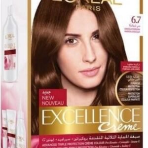 لوريال باريس صبغة الشعر الرائعة إكسيلانس كريم - 6.7 بني شوكولاته