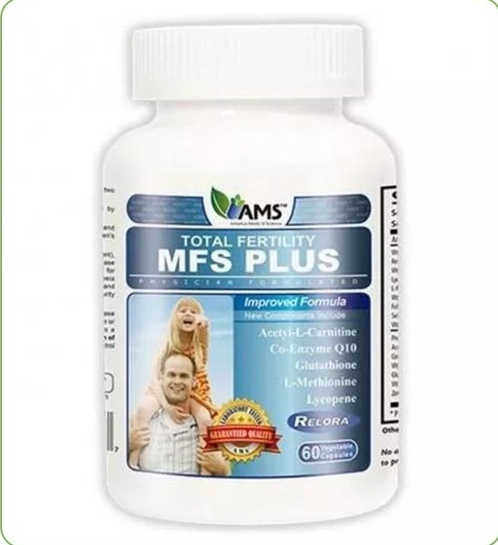 MFS PLUS 120 CAP-America Medic & Science MFS Plus Fertility Supplements for Men (120 Capsules) Sperm Count Booster, Supports Motility | Natural Preconception Vitamins, Reproductive Aid, with Zinc, CoQ10