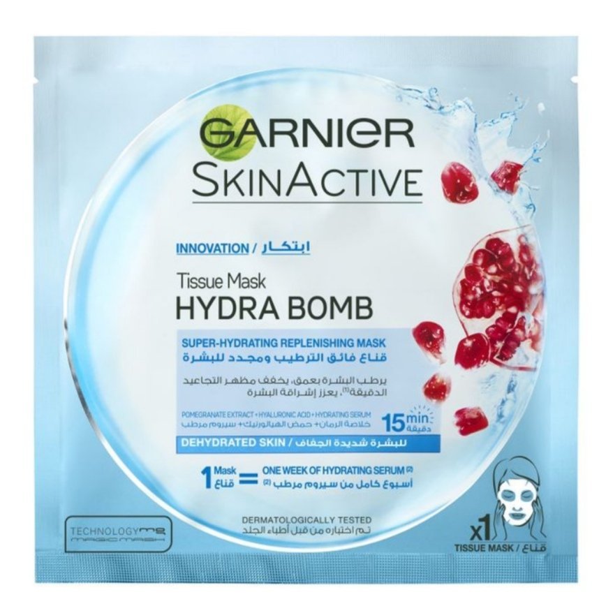 Replinishing-Hydra-Bomb-Tissue-Mask-with-pomergerante-Garnier