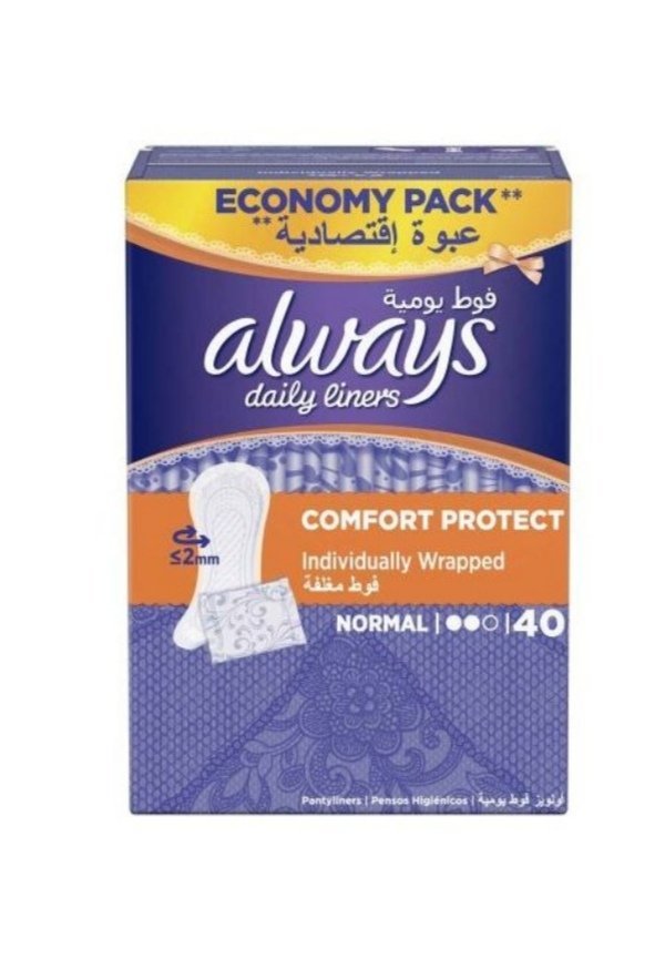 Always-daily-liners-normal-40-pcs