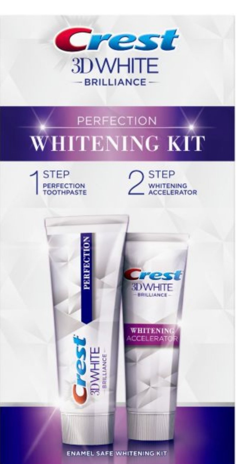Crest 3D White Brilliance Perfection Whitening Kit: Perfection Toothpaste 75 ml + Whitening Accelerator 75 ml f