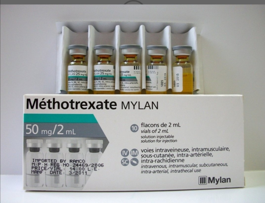 METHOTREXATE (MYLAN) 50 MG / 2 ML 1 VIAL