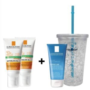 Anthelios XL Gel Cream SPF50 ml +Free Effaclar Gel, 50 Ml  + Free Beach Cup