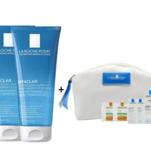 2 La Roche Posay Effaclar Cleansing Gel, 200 ml  & Get Free Bag With Samples