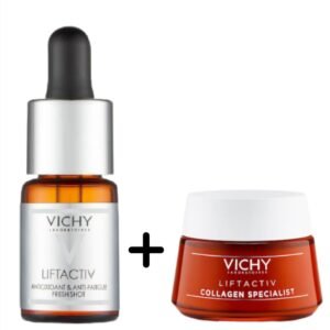 , Liftactiv, Vitamin C Brightening Skin Corrector, 10 ml + Vichy Liftactiv Collagen Specialist, 15 ml Free
