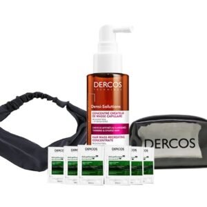 Dercos Hair Treatment, 100 ml + Free Dercos Bag with 6 Samples + Hair Band