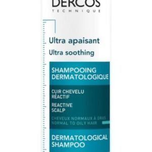 Dercos Ultra Soothing Sulfate-Free Shampoo For Normal To Oily Hair, 200 ml