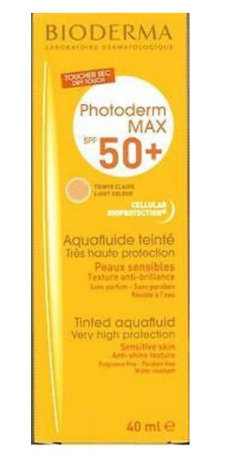 Photoderm Max Spf 50plus Tinted Aquafluid Light Colour 40ml