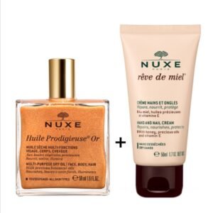 Nuxe Huile Prodigieuse Dry Oil, 50 ml + Free Nuxe Hand And Nail Cream, 50 ml