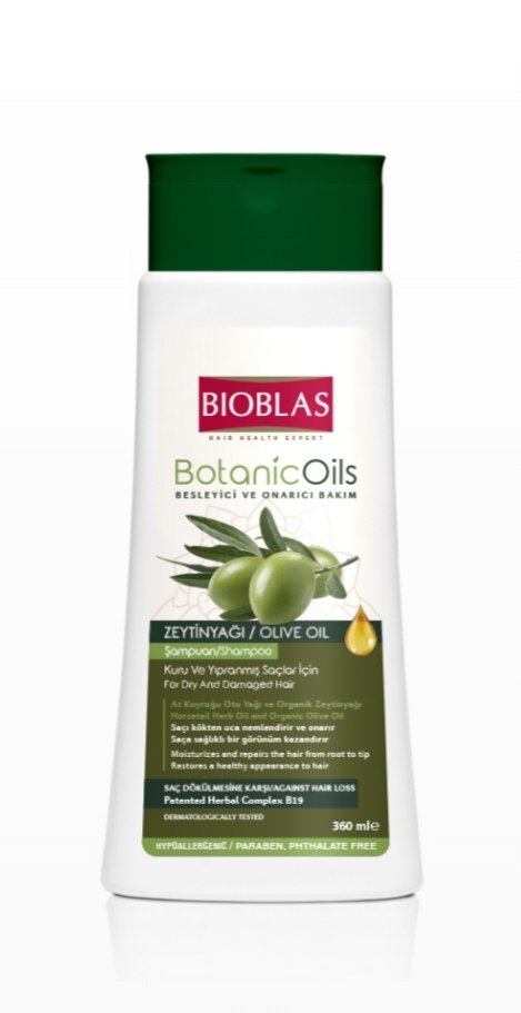 Botanic Oils Olive Oil Shampoo, 360 ml_Bioblas