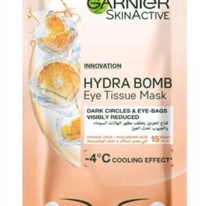 SkinActive Hydra bomb Energizing Eye Tissue Mask Orange, 6 gm_Garnier