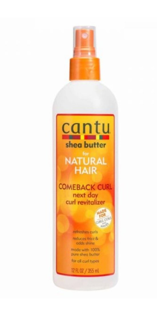 Shea Butter Comeback Curl Next Day Curl Revitalizer Spray for Natural Hair - 355 ml *Cantu