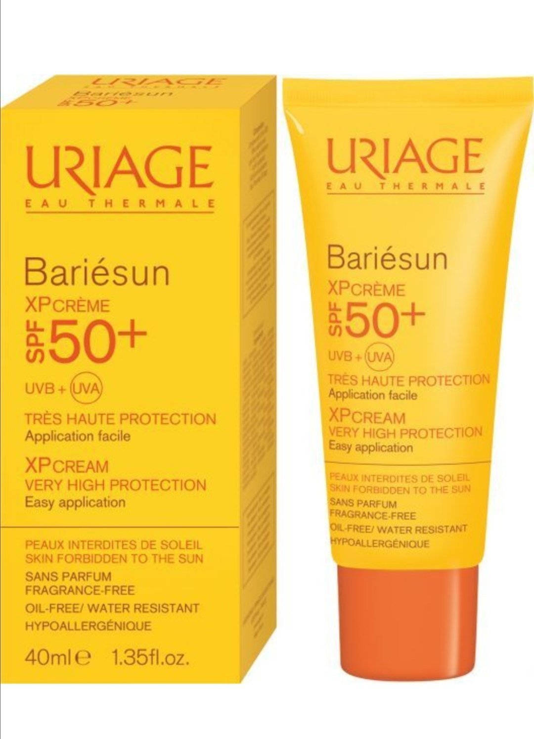 Barie Sun Xp Waterproof Cream, SPF 50+, 40 ml*Uriage