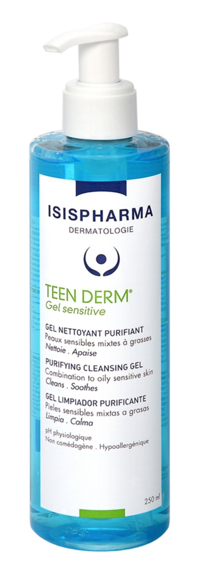 Teen Derm Cleansing Gel For Sensitive Skin, 250 ml*Isis Pharma