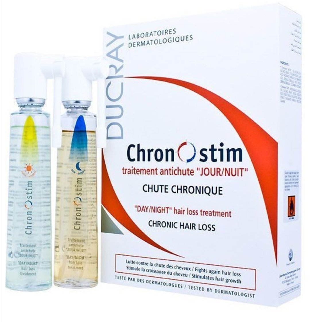 Chronostim Day/Night Anti Hair Loss Spray, 2x50 ml|Ducray