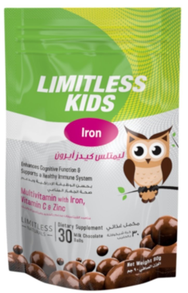 LIMITLESS KIDS IRON 30 chewable tab