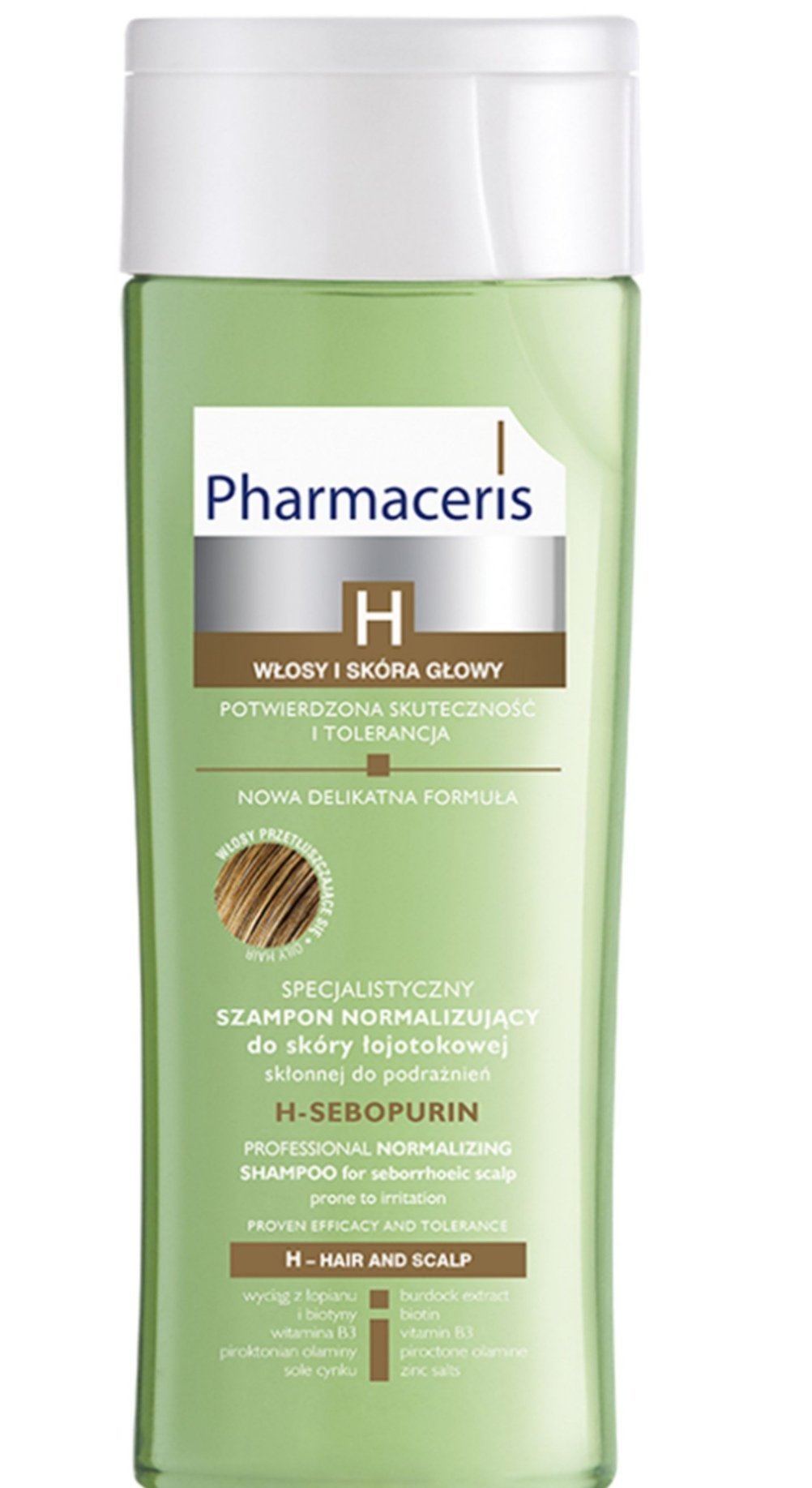 Sebopurin Normalizing Shampoo For Hair and Scalp, 250 ml | Pharmaceris