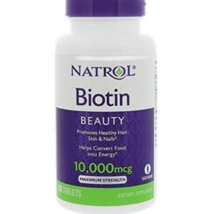 Biotin, 10,000 Mcg, 100 Tablets |Natrol