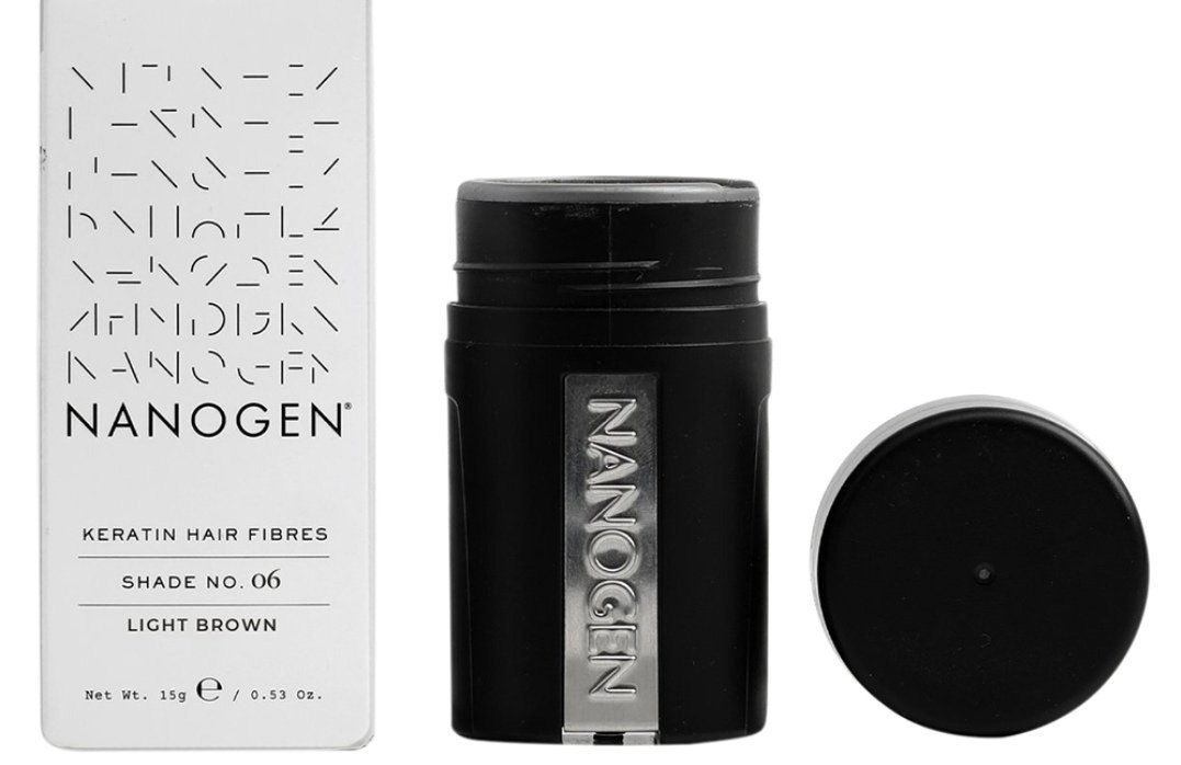 Hair Fibres, Light Brown, 15gm | Nanogen