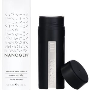 Keratin Hair Fibres, Dark Brown, 30 gm | Nanogen
