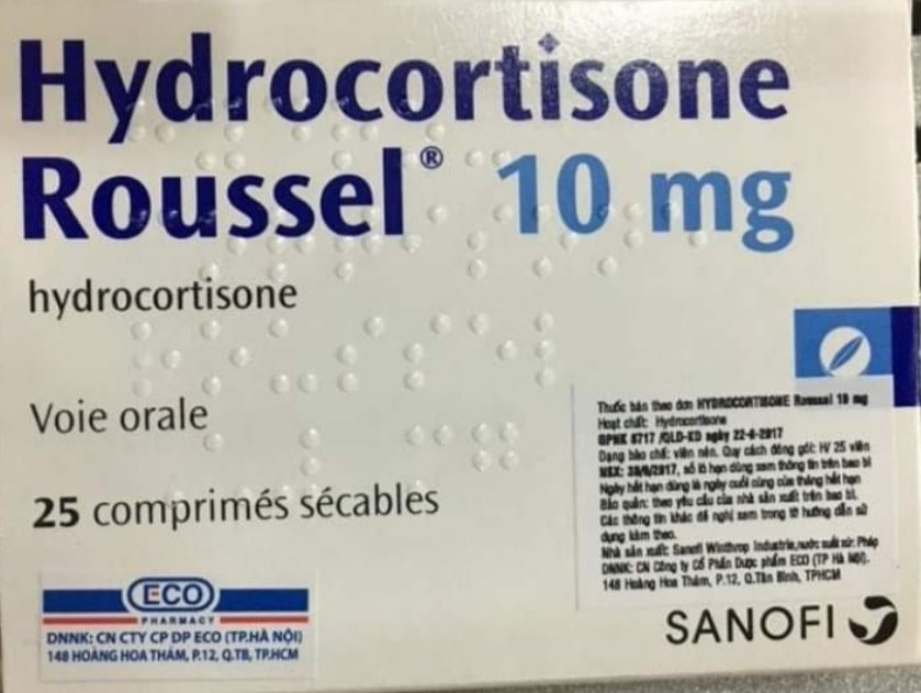 Hydrocortisone rouseel 10mg 25 tab